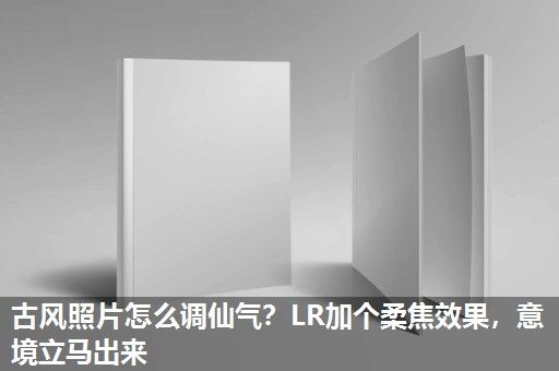 古风照片怎么调仙气?LR加个柔焦效果,意境立马出来 古风照片怎么调仙气?LR加个柔焦效果,意境立马出来