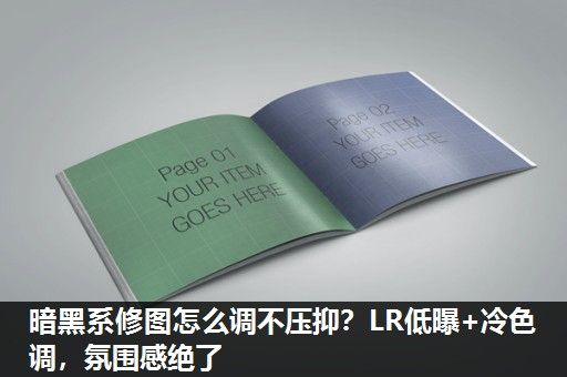 暗黑系修图怎么调不压抑？LR低曝+冷色调，氛围感绝了