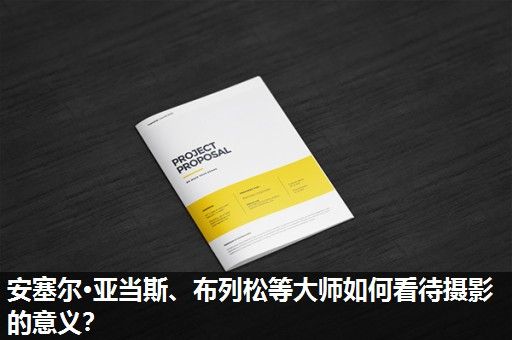 安塞尔·亚当斯、布列松等大师如何看待摄影的意义？